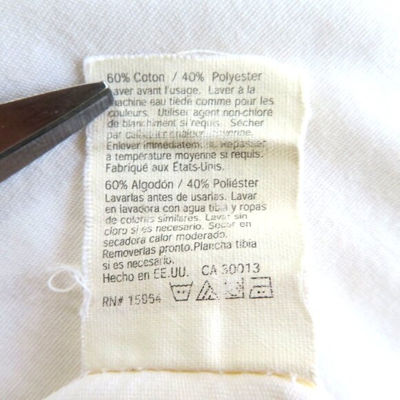 Vintage Martha Stewart Everyday Standard Pillowcase Eyelet Lace Scalloped Beige - Picture 10 of 12